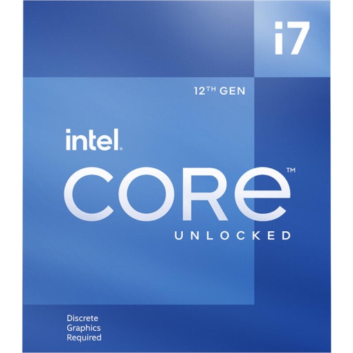 CPU INTEL i7-12700KF, skt LGA 1700, Core i7, frecventa 3.6 GHz, turbo 5.0 GHz, 12 nuclee, putere 125 W, "BX8071512700KF"