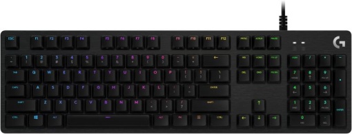 LOGITECH G512 CARBON LIGHTSYNC RGB Mechanical Gaming Keyboard with GX Red switches-CARBON-US INTL-USB-IN, "920-009370"