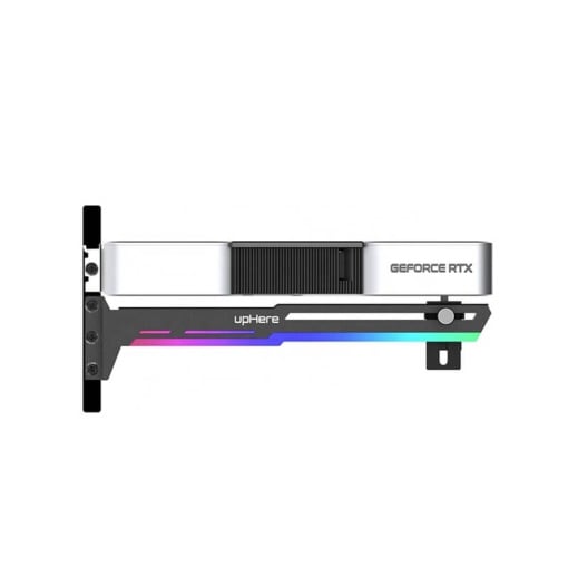 Suport Stand Placa Video, UpHere G276ARGB, Reglabil Bidirectional, Led RGB, Negru