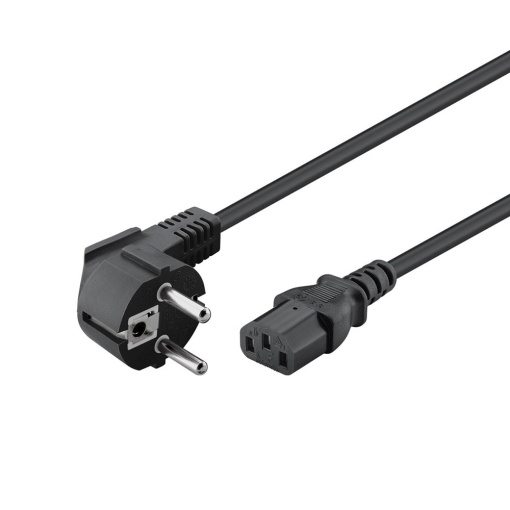 Cablu Alimentare Basekit Euro la IEC 320 C13, 230V, 1 Metru, Negru