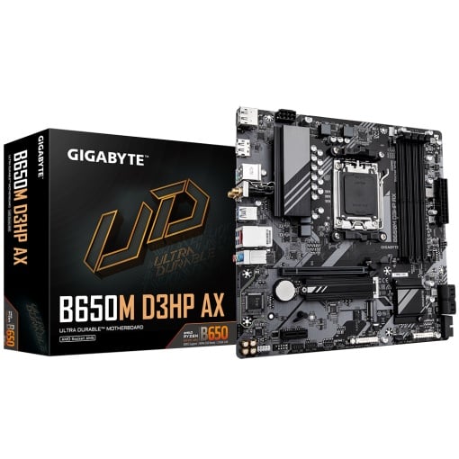 PLACI de BAZA Gigabyte B650M D3HP AX AM5, 4x DDR5, 2x DP 1x HDMI, 1x PCIE x16 1x PCIE x1, 2x M.2, 4x SATA 6gb/s, mATX "B650M D3HP AX"
