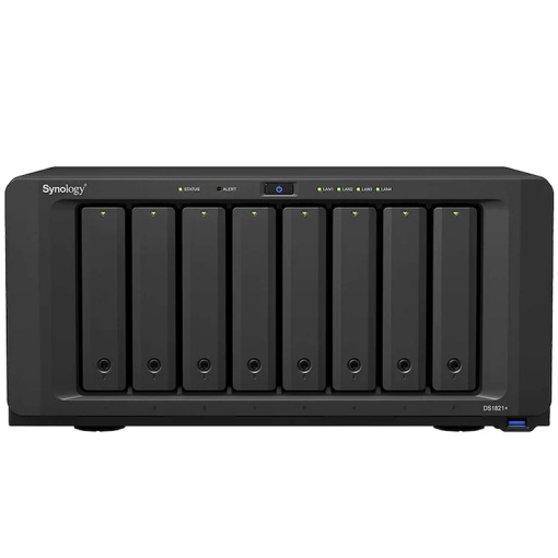 Synology DiskStation DS1821+, AMD Ryzen V1500B 4-Core 2.2 GHz, RAM 4GB, 8 Bays, Cube Tower