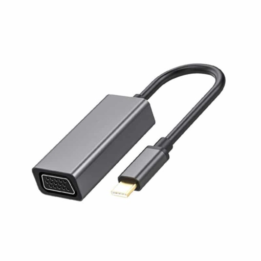 Adaptor USB Type-C la VGA 1920x1080 @60Hz Basekit, UBC05, Space Gray
