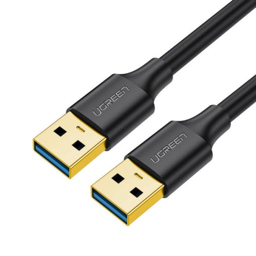 Cablu USB, USB-A 3.0 (T) la USB-A 3.0 (T), Ugreen US128, 5 Gbps, Negru