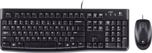 KIT wired LOGITECH USB, tastatura + mouse optic 1000dpi, 3 butoane "B110", black, "MK120" "920-002563"
