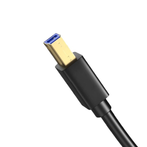 Cablu USB 3.0 la USB 3.0 Type-B, Basekit TD-USBAB-1M5, 5 Gbps, 1.5m, Negru