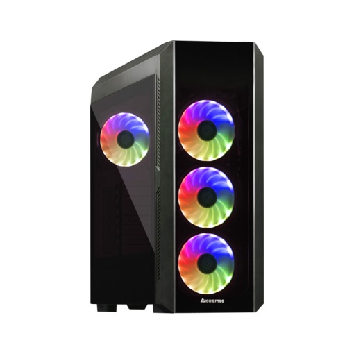 CARCASA CHIEFTEC, Middle Tower, ATX, "SCORPION 3", fara sursa, sticla securizata, 4 x fan, USB 2.0 x 1, USB 3.0 x 2, Jack 3.5mm x 2, mesh, fan ctr (inclusiv RGB), "GL-03B-OP"