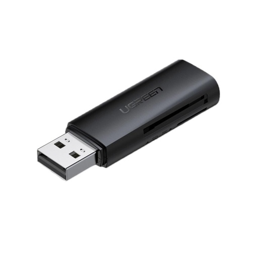 Card Reader 2 in 1 Ugreen CM264, USB 3.0 la SD si Micro SD, 5 Gbps, Negru