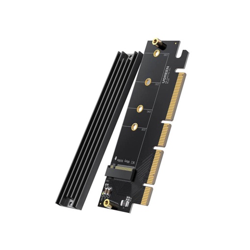 Adaptor PCIe 4.0x16 la M.2 NVMe, Ugreen CM465, 64 Gbps, Negru