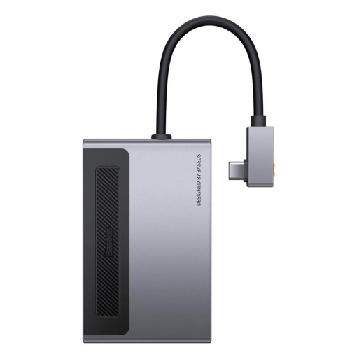 DOCKING Station Baseus Magic Multifunctional,conectare PC USB-C,USB 3.0x1, 3.5mm|card reader MicroSD/SD,USB-Cx1 PD 100W 5V/9V/4.5V/20V 5A(Max.),HDMIx1/4K/60Hz,gri "CAHUB-DA0G"