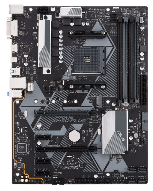 PLACA de BAZA Asus "PRIME B450-PLUS", skt AM4, ATX, AMD B450, 4 x DDR4, max. 64 GB, 6 x SATA, 1 x M.2, 7.1, "PRIME B450-PLUS"