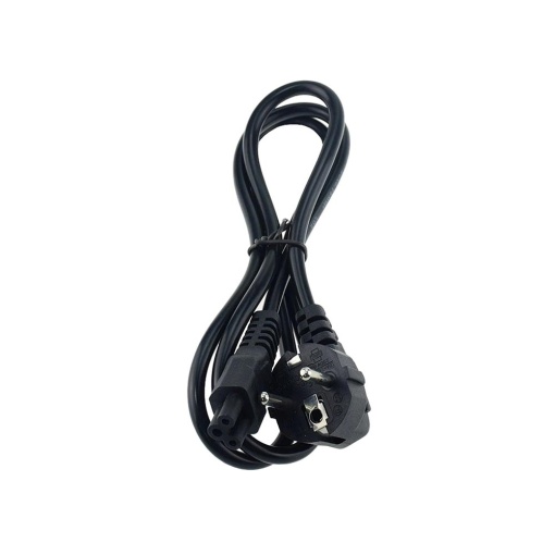 Cablu Alimentare, Basekit, Priza EU CEE 7/7 Stecher 90 - IEC C5 mama, 2.5A, 1m, Negru