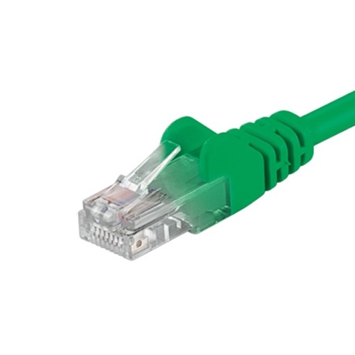 Cablu Ethernet RJ45, Patch Cord UTP Cat.5e, Basekit, 0.25 - 10 m, Verde