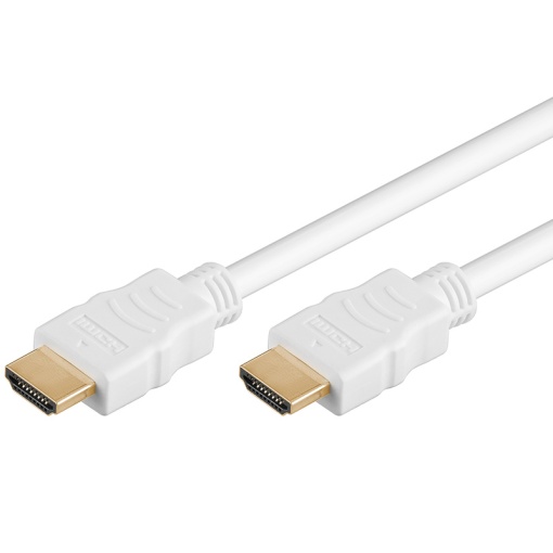 Cablu HDMI 1.4 (T) la HDMI 1.4 (T), High Speed Ethernet, Basekit, 4K@30Hz, Alb