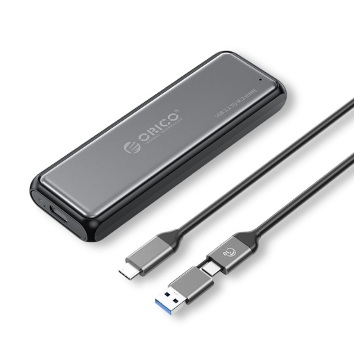 Carcasa Rack SSD M.2, NVMe, Orico, USB-C 3.2 Gen2, 10Gbps, Gri