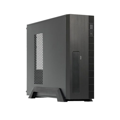 CARCASE Chieftec, "Uni" mini tower Black, M-ATX desktop, Slimline, sursa 450W, "UE-02B-450BFX"