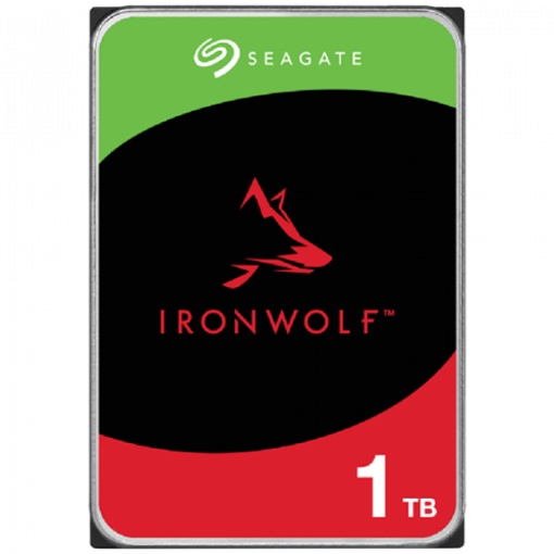 HDD Seagate IronWolf 1TB CMR, 3.5, 256MB, 5400RPM, SATA, RV Sensor, Rescue Data Recovery Services 3 ani, TBW: 180 "ST1000VN008"