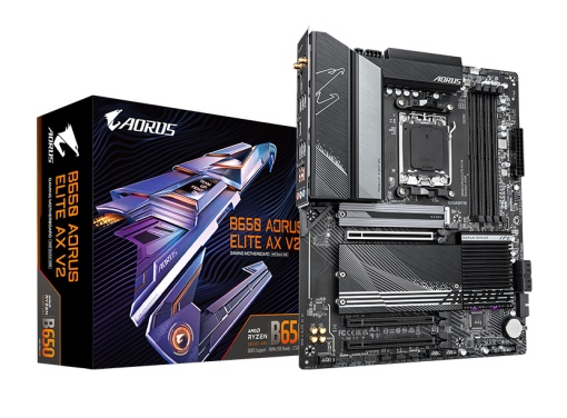 PLACI de BAZA Gigabyte B650 AORUS ELITE AX V2 AM5 4x DDR5, 3x PCIE x16, 3x M.2, 1x DP 1x HDMI, 4x SATA 6GB/s, ATX "B650 A ELITE AX V2"