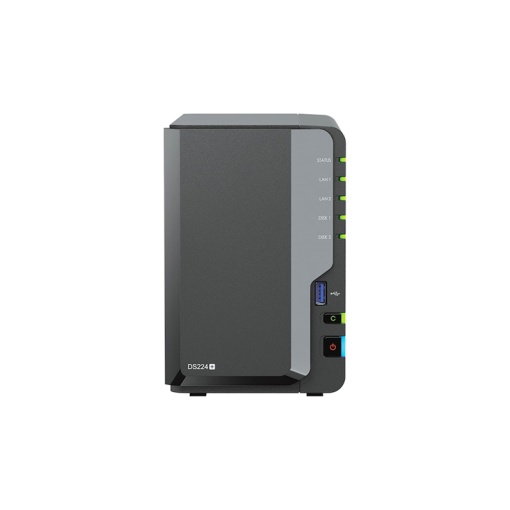 Synology DiskStation DS224+, Intel Celeron J4125 4-Core 2.0 Ghz, RAM 2GB, 2 Bays, Desktop