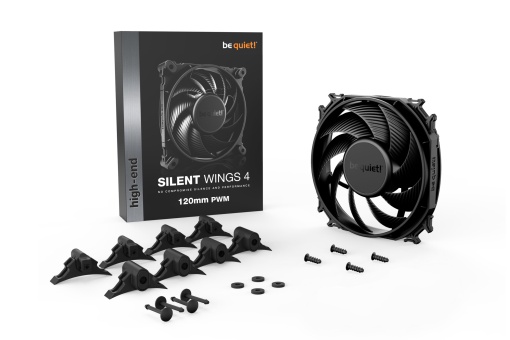 Ventilator Be Quiet! Silent Wings 4 PWM, 120mm, 1600 rpm, Fluid Dynamic Bearing, 4 Pini PWM, BL093
