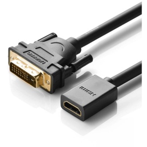 Adaptor DVI (T) la HDMI (M), Ugreen, Negru - Img 2