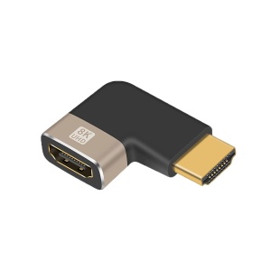 Adaptor HDMI Mama la HDMI Tata, Basekit, 8k@60Hz, 4k@120Hz, 270 Grade, Conectori Auriti, Argintiu - Img 3