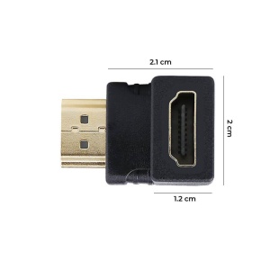 Adaptor HDMI Tata Mama Unghi 90°, Extender Audio Video - Img 6