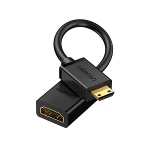 Adaptor Mini HDMI Tata la HDMI Mama Ugreen 20137, 4K@60 Hz , Negru - Img 1