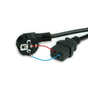 Cablu Alimentare Basekit Euro la IEC 320 C19, 230V, 1.5 Metri, Negru - Img 2
