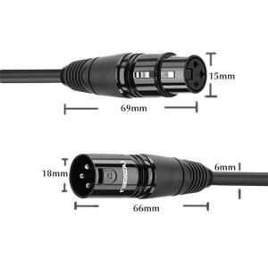 Cablu Audio Stereo XLR Ugreen, Extensie Echipamente Audio, Instrumente, Microfon, Conectori Mama - Tata, 1/2/3/5/8/10/15 m - Img 25