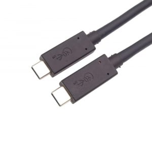 Cablu de Date si Incarcare USB-C 4.0, Basekit, PD3.0 100W, 40Gbps, 8K@60Hz, 1 Metru, Negru - Img 1