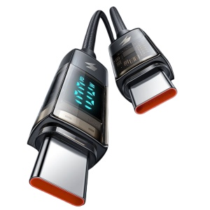 Cablu de Date USB-C Tata la USB-C Tata, McDodo 3610, 6A, Display Digital, Auto Power Off, 1.2m, Negru - Img 2