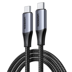 Cablu de Date USB-C Tata la USB-C Tata, Ugreen US355, PD 100W, 5A, 10Gbps, 1 Metru, Negru