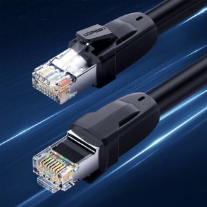 Cablu Retea Ethernet RJ45 CAT8 25 Gbps, Ugreen Pure Copper 24 AWG, Negru, 10/15/20 m - Img 6
