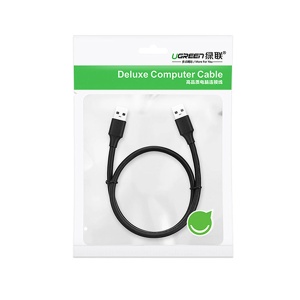 Cablu USB-A 2.0 (T) la USB-A 2.0 (T), 480 Mbps, Ugreen US102, Negru - Img 2