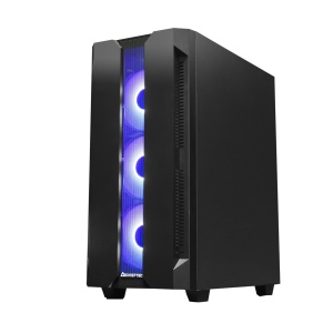 CARCASA CHIEFTEC, Middle Tower, ATX, "HUNTER", fara sursa,sticla securizata, 4xfan, USB 2.0x1, USB 3.0 x 2, Jack 3.5mmx2, mesh, fan ctr (inclusiv RGB), telecomanda "GS-01B-OP"  - 2