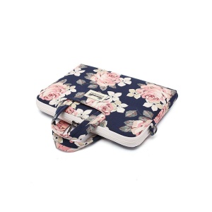 Geanta Transport Laptop, Canvas 89125,13-14 inch Model Floral, Navy Rose - Img 3