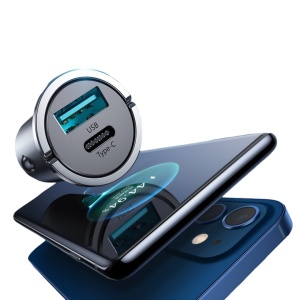 Incarcator Auto 45W, Joyroom, 1x USB-C, 1x USB-A, Inele de Sustragere, Negru - Img 3