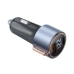 Incarcator Auto 75W, McDodo 3690, 1x USB-A, 1x USB-C, Fast Charge, Digital Display, Negru - Img 3