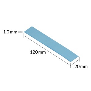 Pad Termic Arctic TP-3 Performance, 4x 120x20mm, Grosime 1.5mm, -40~150°C, 3.4g/cm³ - Img 2