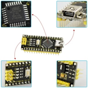 Placa de Dezvoltare, Keyestudio, ATmega328P, CH340 Nano 3.0, Compatibila cu Arduino - Img 3