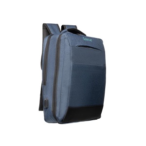 Rucsac Laptop 17 inch, Spacer, Compariment Calatorii, Buzunare Frontale, Strap Troler, Impermeabil, Albastru - Img 1