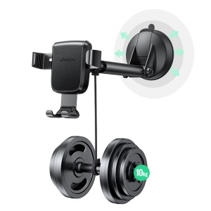 Suport Auto Gravitational, Ugreen, Fixare Telefon pe Bord, Ajustare Unghi, Negru - Img 8