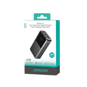 Baterie Externa 20000mAh, 22.5W, Joyroom QP192 Star Series Mini, Afisaj Digital, Negru - Img 5