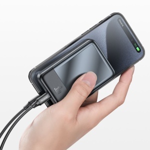 Baterie Externa Wireless 10000mAh, 30W, McDodo 5021, Senzor NTC, Indicator LED, Negru - Img 3