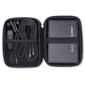 Borseta Transport si Protectie HDD/SSD 2.5", Orico PHD-25, Compartiment Accesorii, Negru - Img 4