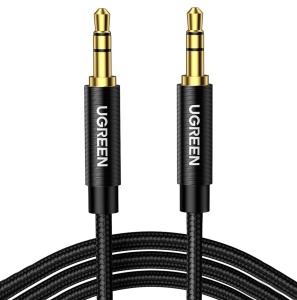 Cablu Audio Auxiliar, Jack 3.5mm (T) la Jack 3.5mm (T), Ugreen AV112, Negru