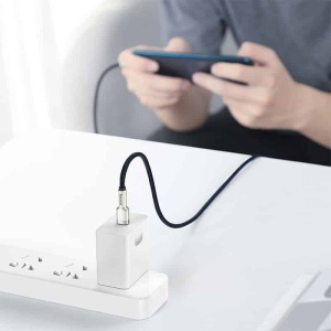 Cablu Date si Incarcare, Baseus CATJK-D01, USB Type-C la USB Type-C, 100W 5A, Mesh, Negru, 2 m - Img 5