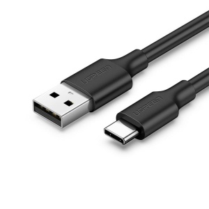 Cablu Date si Incarcare, USB 2.0 (T) la USB Type-C (T), Ugreen US287, Negru - Img 1