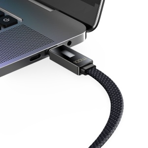 Cablu de Date USB-C Tata la USB-C Tata, McDodo 4470, 100W, Display LED, Fast Charging, Power Delivery, Flat, 1.2m, Negru - Img 4
